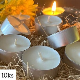 Zdravé čajové sviečky zo sójového vosku (10ks)