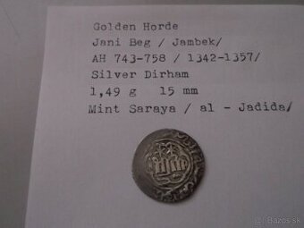 Mince starovek Zlatá horda 3