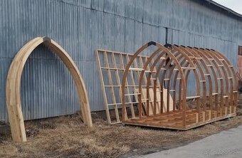 Drevená chatka - konštrukcia.