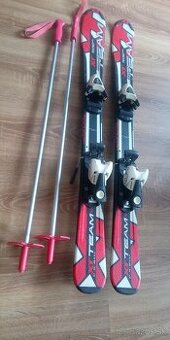 Detské lyže 100 cm s viazaním a palicami