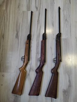 3 malé vzduchovky Slávia 618, ZV3 a DIANA