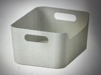 IKEA UPPDATERA nádoba s držadlami / biela 24 x 17 cm