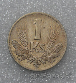 Mince: 1 Koruna 1942 Top stav var. Slovenský štát 1939-1945