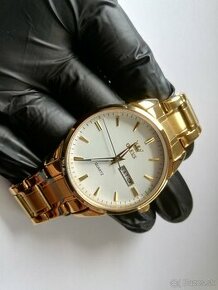 Luxus za máličko Zlaté / biele hodinky - 1
