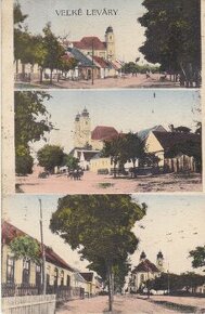 Predám pohľadnicu obce  Velké Leváre od  r. 1923