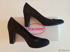 Dámske semišové topanky "Graceland" na podpätku 9 cm