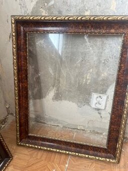 Obrazový rám 54×64 cm – imitácia dreva a zlátenia