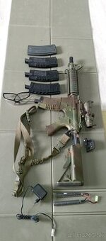 Predám G&G M4 Airsoftovú zbraň s doplnkami 390FPS