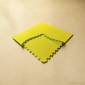 Tatami Champion puzzle žlto-zelená 105cm x 105cm x 2cm