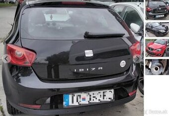 SEAT IBIZA 1.6 2010 predám DVERE, NÁRAZNÍK, MOTOR BTS, AIRBA