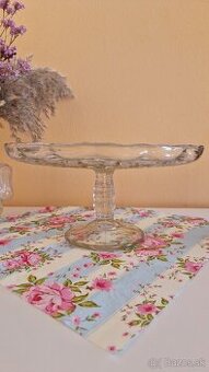 Retro misa na stopke / podnos na zakusky / žardiniera