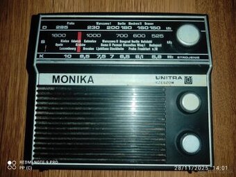 UNITRA Monika rádio tranzistor