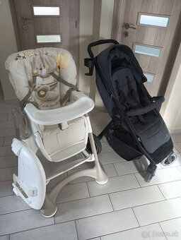 Predám kočík a jedálensku stoličku