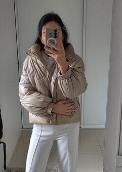 Moderná zimná oversize bunda S-M top stav - 1