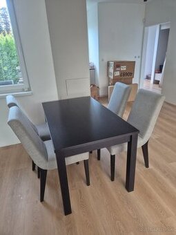 Jedálenská zostava - rozkladací stol + 6x stoličky