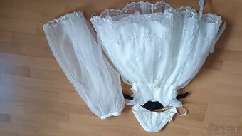 Saty biele na krst velkost 68 - 72