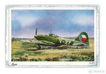 plechová cedule - letadlo Avia B-33 / Iljušin Il-10