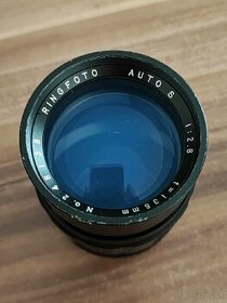Predám teleobjektív M42 RINGFOTO AUTO S 1:2.8 f=135 mm - 1