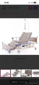 Elektrická polohovacia posteľ s matracom Home