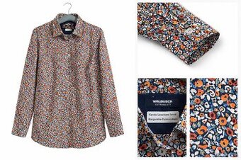 Dámska kvetinová košeľa Walbusch, veľ. 42ako nová