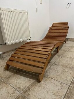 Drevene zahradne kresla 2 kusy - 60 E / ks