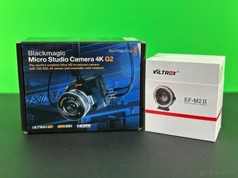 Blackmagic Micro Studio Camera 4K G2 + VILTROX EF-M2 II