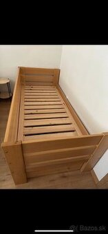 Postel drevená 85x190