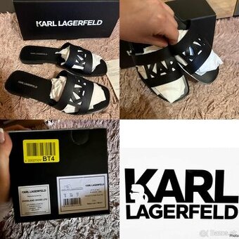 karl lagerfeld original nove kozene slapky-sandalky