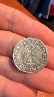 Krásny 6 krajciar Leopold I.-Kremnica 1970 Ag