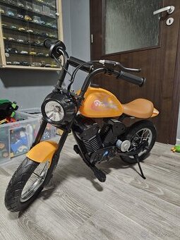 Elektrická motorka pre deti (vintage štýl)