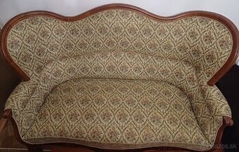 Predám starožitnú sedaciu súpravu (sofa + 2 kreslá)