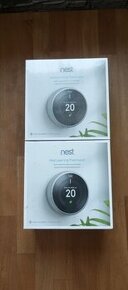 Inteligentný termostat Google Nest tom model nerez/sklo