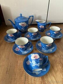 Nádherná modrá čajová súprava - 1