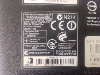 Acer Aspire 5536 na nahradne diely