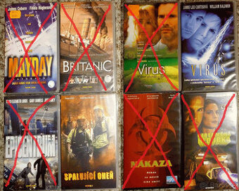 VHS 06 Katastrofické, Dobrodružné originál videokazety česky
