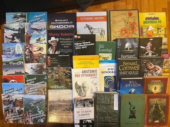 Biggles,Cornwel,Verne,Indiáni,Stopy hrůzy,tarot,Psi poradna