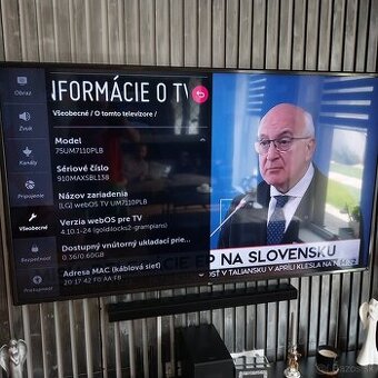 SMART LG 4K UHD 190cm