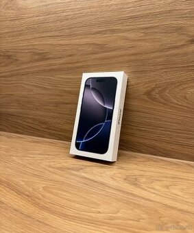 iPhone 16 Pro 128GB Black Titanium - nový, nerozbalený
