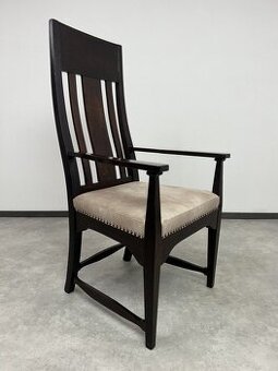 Art deco stolička k písaciemu stolu v štýle Charlesa Rennie