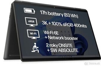 HP Spectre x360 16-f1900nc – špičkový dotykový ultrabook