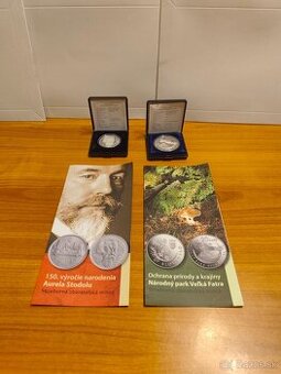 Predám Slovenské strieborné pamätné mince 2009-2020