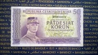 50Kčs 1945 londýnska emisia