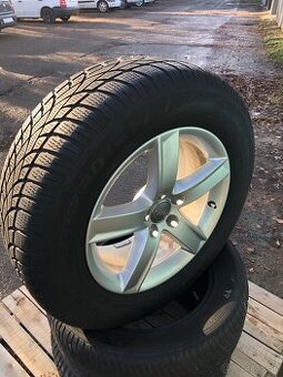 Predám zimné pneumatiky 4 ks s Al diskami Audi