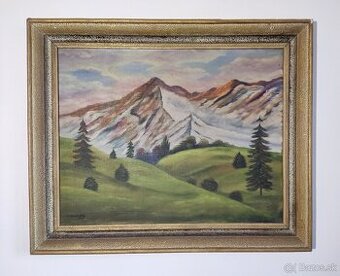 Starožitný obraz č. 1 originálna maľba