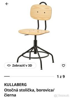 Otočná stolička - Ikea Kullaberg