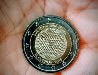 2 eurova minca Svetový deň včiel