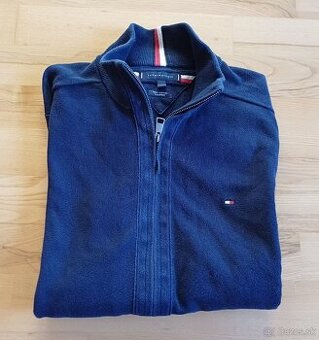 Tommy Hilfiger tmavomodrý zipsový zimný