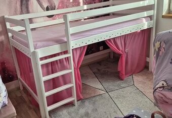 Predám vyvýšenú detskú posteľ 90x200cm