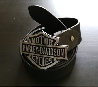 Luxusní kožený opasek s přezkou HARLEY DAVIDSON - nový