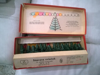 retro vianočné svetielka 1978